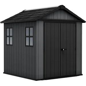 Keter Newton 757 Gartenhaus - 223.8x230x246cm - Satteldach - Kunststoff - Grau - natürlicher Holzlook günstig