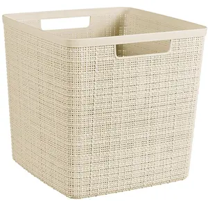 Keter 4x Curver, Aufbewahrungskorb, Basket Jute Cube (27.90 cm, 1x) günstig