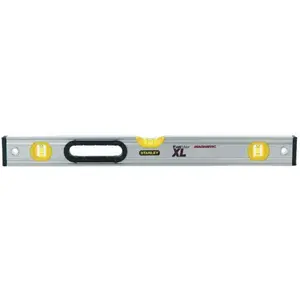 Stanley, Wasserwaage, FatMax Wasserwaage II (60 cm, magnetisch, 1 horizontale/2 vertikale Libellen, Hohlprofil Alu (60 cm) günstig