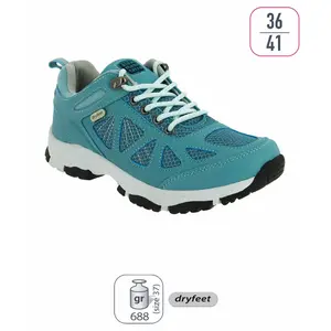 Wanderschuhe mit niedrigem Schaft für Frauen Élémenterre Sanbona Türkis 37