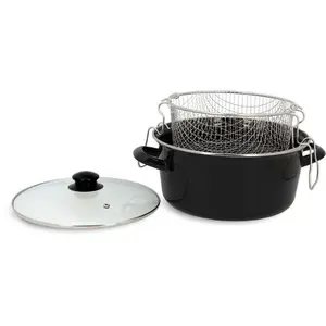 Kitchenette Fritteuse MENASTYL 3645580 Emaillierter Stahl Schw... günstig