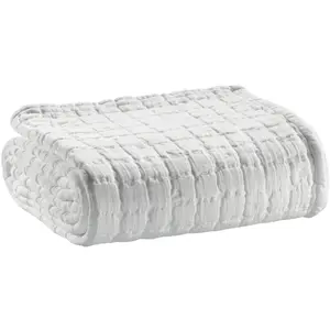 Plaid Baumwolle stonewashed Vivaraise Swami 130x200 cm günstig