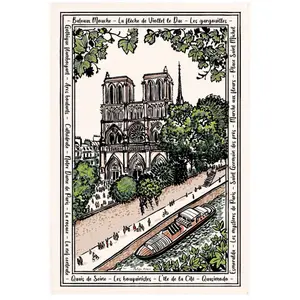 Geschirrtuch Winkler Notre dame 48x72 cm günstig