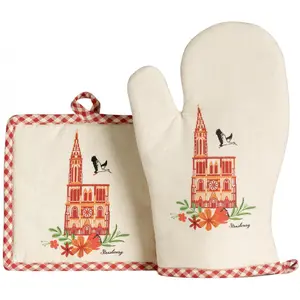 Set aus Topfhandschuh und Topflappen Kathedrale Winkler 18x28 cm günstig
