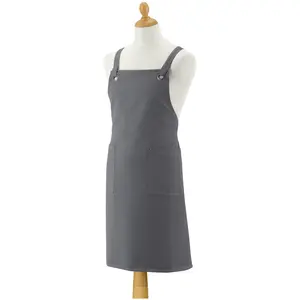 Wiederverwendbare Küchenschürze mit Taschen Winkler Artisan Grau 72x85... günstig