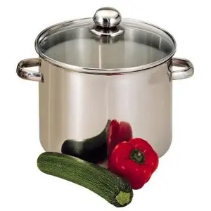 Baumalu Traiteur PLUS Couvercle 19L Kochtopf inkl. Deckel, Edelstahl, ...