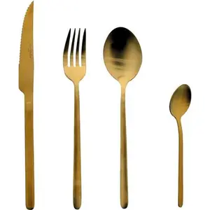 16-teiliges goldenes besteckset Jean dubost NA020890X40047