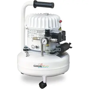 MECAFER Silent Druckluftkompressor 9L, 0,5 HP, bis 8 bar für Airbrush & Wartung günstig