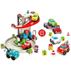 Ecoiffier Super Paket Garage+anhänger