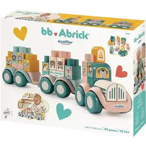 Konstruktionsspiele der Zug der Tiere Ecoiffier Abrick 28x9,3x38 cm