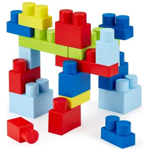Ecoiffier Abrick Set von Blocks in Blue Koffer auf Rädern, Koffer, Blau