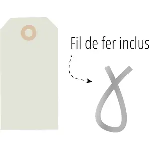 Agipa Gep ckanh nger, 80 x 38 mm, neutral, mit Draht, Reisezubehör, Beige günstig