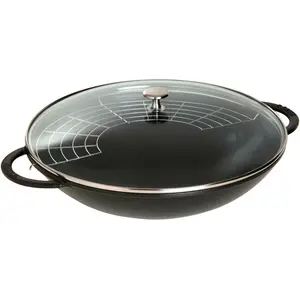 Staub Wok, Pfanne + Kochtopf, Schwarz günstig