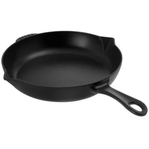 STAUB Bratpfanne, 26 cm | Schwarz | rund | Gusseisen