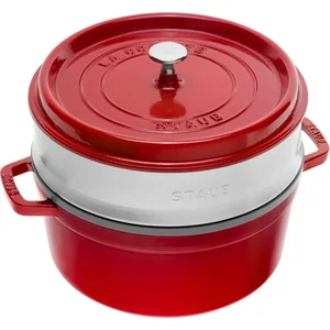 ZWILLING STAUB Kasserolle/Cocotte mit Dampfgarer de Gusseisen, Durchme...