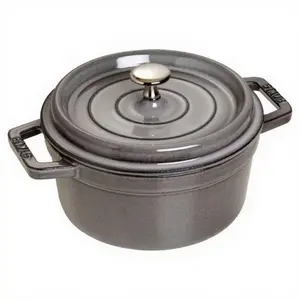 Staub Cocotte, Grau, Eisenguss, 22 cm, 4,1 kg günstig