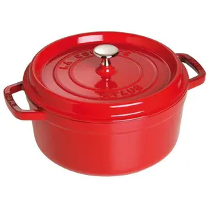 Staub 40509-840-0, 5,2 l, Rot, Eisenguss, Emaille, Frankreich, 26 cm günstig