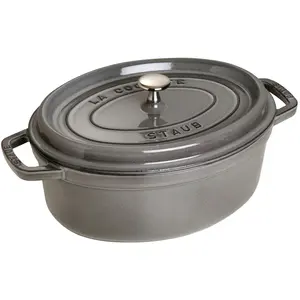 Staub Cocotte, Grau, Eisenguss, 27 cm, 5 kg