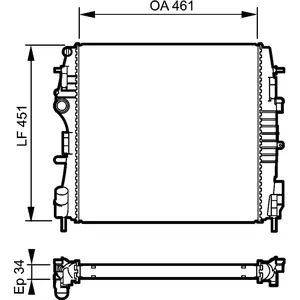 VALEO Kühler, Motorkühlung 734922 günstig
