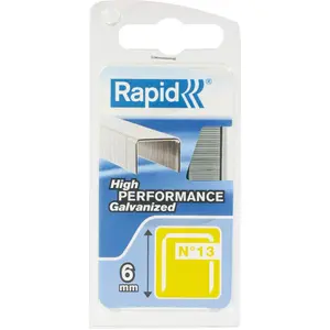 Rapid 40109519, Klammerpack, 6 mm, 1600 Heftklammern, R13, R23, R30, R33, R83 ALU610, ALU913, R19, Eco Tacker, M10Y, 49 mm, 22 mm günstig
