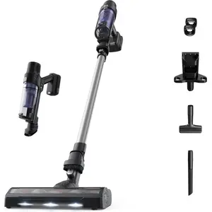 Rowenta RH6A35, 2-in-1-Stabstaubsauger, Beutellos, Violett, Silber, Re...