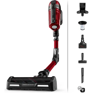 Rowenta RH98A9, 2-in-1-Stabstaubsauger, Beutellos, Rot, Grau, 0,9 l, R...