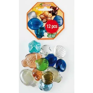 Set aus 12 Kieselsteinen, sortiert Kim'Play 17x7x8 cm