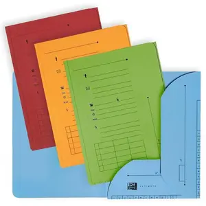 Oxford Elba, Mappe, ULTIMATE Einstellmappe mit 2 Klappen, DIN A4, sortiert aus 240 g/qm starkem CANSON Karton, Klappen v (A4, 25x) günstig