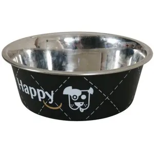 Zolux Bowl Inox Happy 1.5 l - black (150 cl), Futternapf günstig