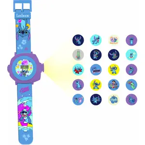 Disney Stitch Projektionsuhr mit 20 Bildern