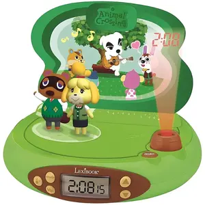 Lexibook, Wecker, Animal Crossing 3D Projektions-Wecker mit Soundeffekte günstig