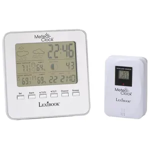 Lexibook MeteoClock Wetterstation Silber, Wetterstation, Silber günstig