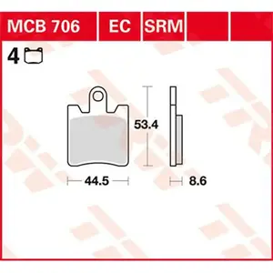 Trw Scooter Daelim Otello 125 Abs Otello 17 Sinterbremsbeläge One Size günstig