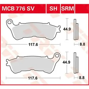 Trw Performance Street & Road Tracks Honda Cbf 1000 Abs 08 Sinterbrems... günstig
