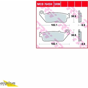 TRW Bremsbelagsatz MCB764SH SW-T600 PF01 günstig