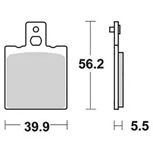 Trw Mcb 553 Organische Bremsbeläge One Size günstig