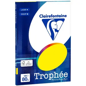 Clairefontaine Clairalfa, Kopierpapier, Universal-Papier Troph e, A4, Intensivfarben (A4, 80 g/m²) günstig