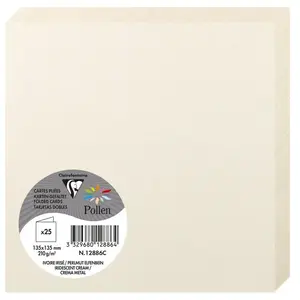 25 gefaltete Karten Clairefontaine Pollen 135x135 mm günstig