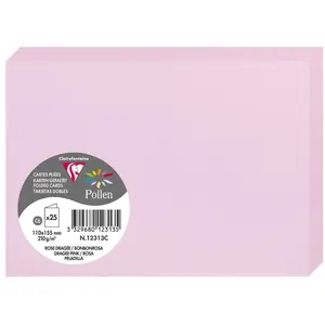 25 gefaltete Karten Clairefontaine Pollen 110x155 mm