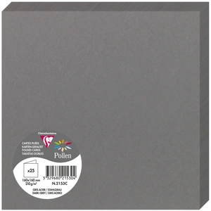 Gefaltete Kartens Clairefontaine Pollen (x25) 135x135 mm