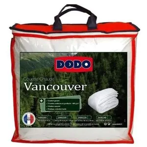 DODO Vancouver Warme Steppdecke 400 g/m², 240 x 260 cm, Weiß Bezug a... günstig