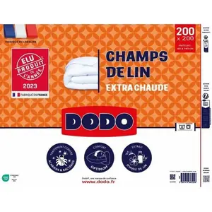 Bettdecke Füllung DODO Champs de Lin Weiß 450 g/m² 200 x 200 cm günstig