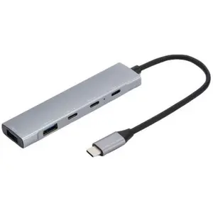 D2 Diffusion Hub USB C 5 ports, 2 ports USB A 3.2 gen 1, 2 ports USB-C 3.2 gen 1 superspeed 5 (USB-C, 5 Ports), Dockingstation + USB Hub