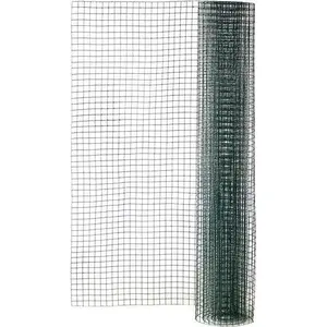 Grüner geschweißter Tierzaun, H.0,5 x B.3 m, Maschenweite H.12 x B.12,7 mm günstig