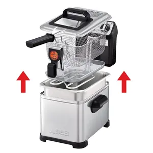 Halbprofessionelle Fritteuse DF1G, 2000 W, 4 L, Antihaftbeschichtung, ... günstig