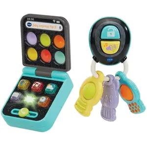 Vtech Babyüberraschungen Pop It Telefon Und Schlüssel Spanische Versio...