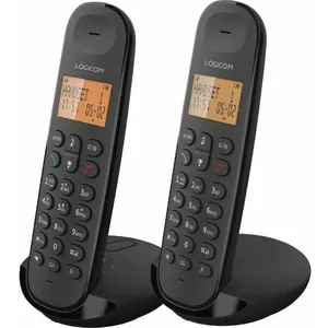 Logicom, DECT Duo Telefon ILOA 255 Freisprechen 300 m Reichweite, Schw...