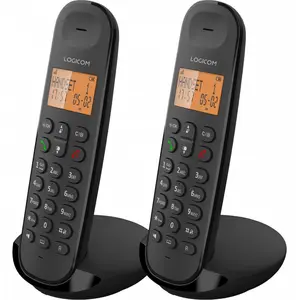 Logicom, DECT Duo Telefon ILOA 250 Freisprechen 300 m Reichweite, Schw...
