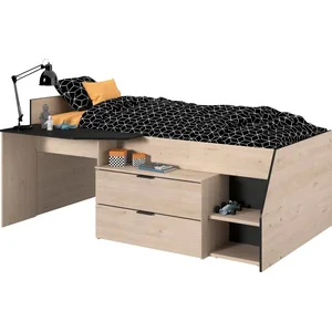 Parisot Hochbett Milky mit kleiner Arbeitsfläche und kleiner Kommode, ... günstig