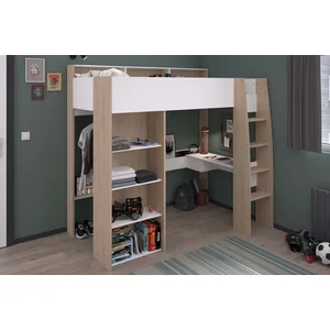 BUT Parisot Hochbett Shelter 11 (1-St) integrierter Schreibtisch, Leit... günstig